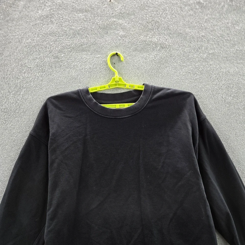 Lululemon Women Sweatshirt 10 Black Activewear Logo Softstreme Pullover